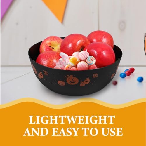 Halloween Candy Bowl Black Plastic