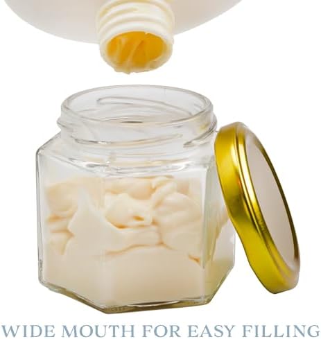 Cornucopia Brands 4-Ounce Hexagon Jars 24-Pack