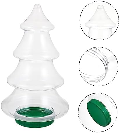 Christmas Tree Candy Storage Jar for Holiday Treats