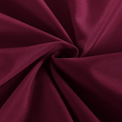 Obstal 2 Pack Fitted Table Covers for 6 Foot Tables - Burgundy