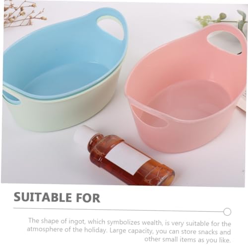 HEALLILY 4pcs Snack Ingot Candy Basket Decorative Storage Box for Halloween Party Favors and Home Organization