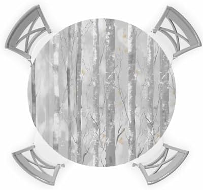 ZOE GARDEN Abstract Painting Tree Round Waterproof Table Cover