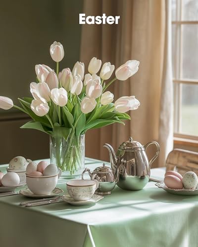 Pureegg 10 Pack 54x108 Inch Light Pastel Tablecloths