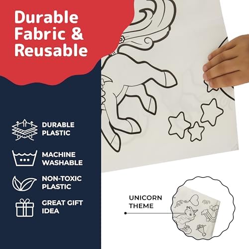 Prestee Unicorn Tablecloths 2 Pack - Birthday Decorations