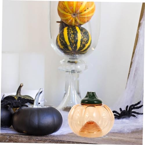 ABOOFAN 4 Pc Pumpkin Candy Buckets Halloween Themed Lidded Containers