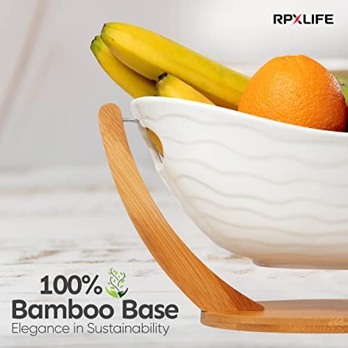 Modern 13 Footed Ceramic Fruit Bowl for Home Decor