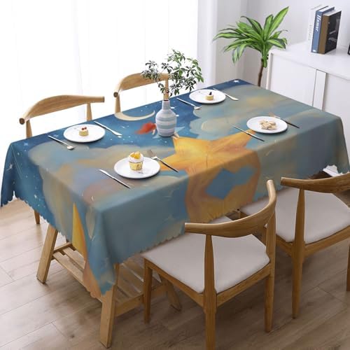 Girl Under The Stars Anti-Grease Waterproof Tablecloth