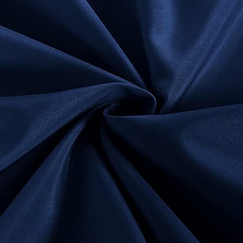 Obstal 2 Pack Water Resistant Tablecloths for 4 Foot Rectangular Tables - Navy