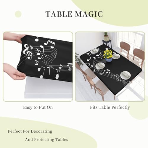 Musical Notes Tablecover for Music Party Decoration