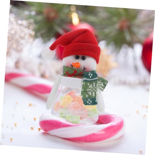 VALICLUD 5Pcs Snowman Candy Jars for Christmas Decor and Treat Storage