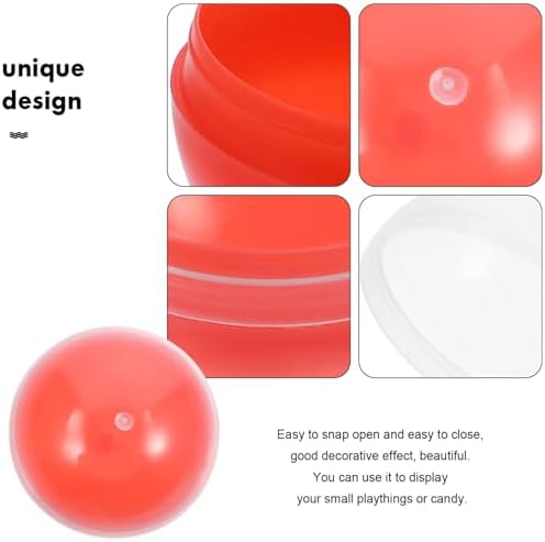50pcs Empty Gumball Machine Capsules Plastic Balls for Party Favor Candy Container