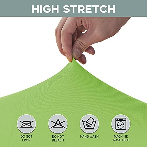 CWK 6FT Waterproof Stretch Spandex Table Cover - Light Green