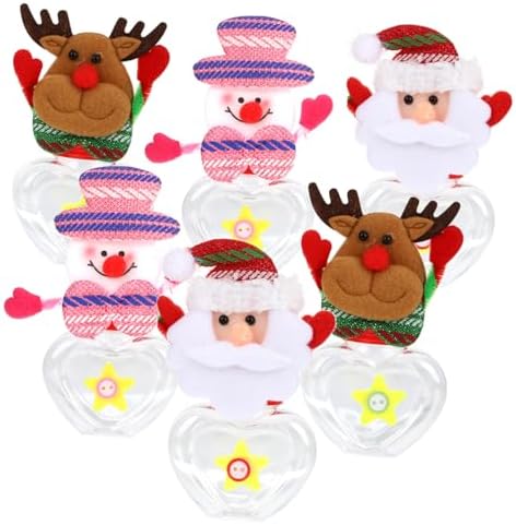 FOMIYES 12 Pcs Clear Candy Jar Christmas Party Favors