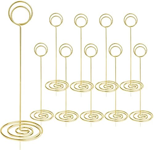 RONTEDA Table Number Holders 10Pcs 875 Inch Gold