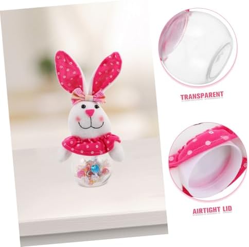 Garneck Easter Bunny Candy Jar for Parties and Celebrations