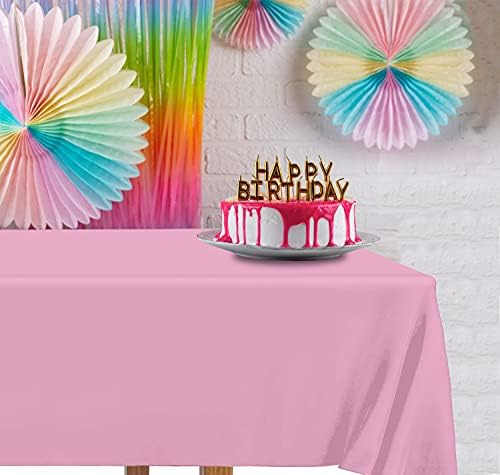 DecorRack 2 Rectangular Tablecloths Light Pink