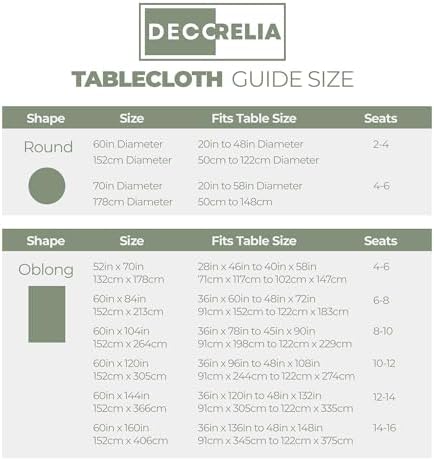 Sage Green Rectangle Waterproof Tablecloth for 4-6 Seats