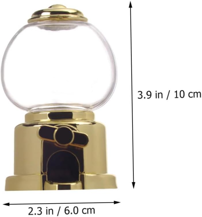 4pcs Manual Gumball Machine Candy Dispenser Retro Decor Fun Desktop Containers for Parties