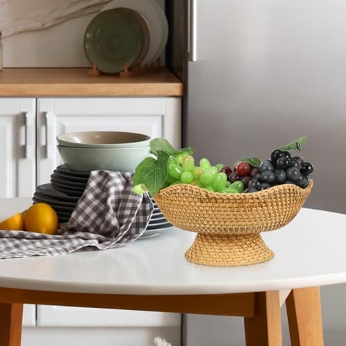 PRETYZOOM Rattan Fruit Bowl 98 Inches
