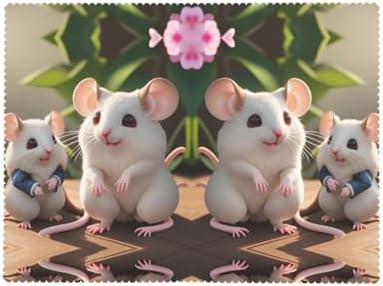 Mother And Child Rats Tablecloth Waterproof