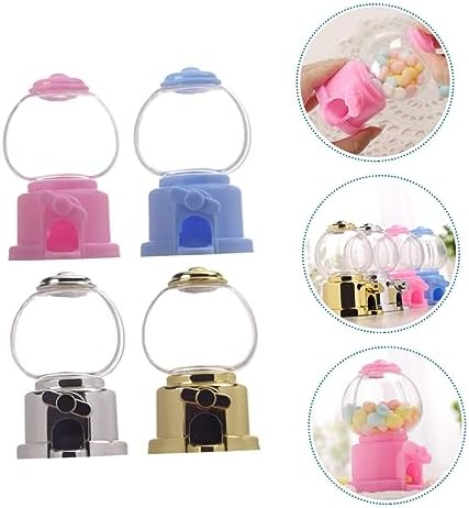 16pcs Manual Gumball Machine Toy Plastic Candy Dispenser for Parties and Fundraising Events