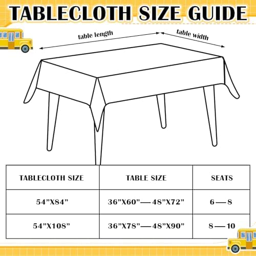 Oudain School Bus Party Decorations Set