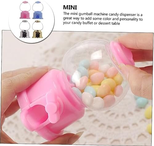 16pcs Manual Gumball Machine Toy Plastic Candy Dispenser for Parties and Fundraising Events