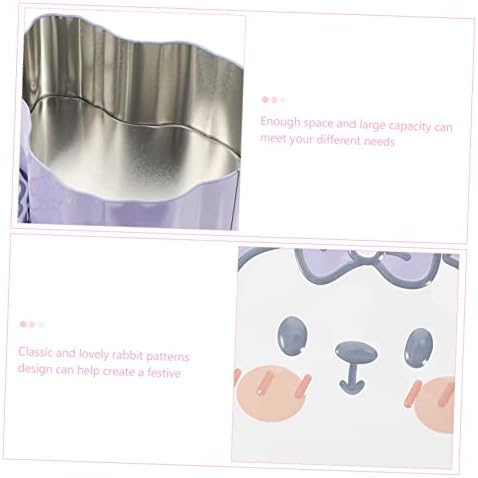 PRETYZOOM Decorative Rabbit Candy Box with Lids for Christmas and Party Favors