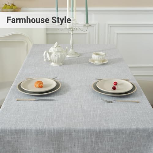 Laolitou Textured Tablecloth 55x75 Light Grey