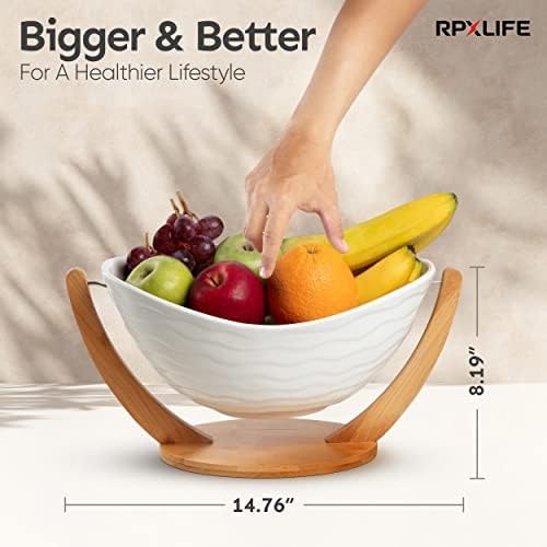 Modern 13 Footed Ceramic Fruit Bowl for Home Decor