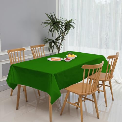 3 Pack Green Disposable Tablecloths 54x108 Inches