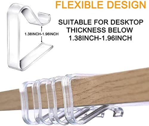 48 Piece Clear Tablecloth Clips for Table Covering