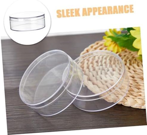 VALICLUD 6pcs Round Candy Storage Box Lid Treat Organizer for Pills and Tiny Jewelry