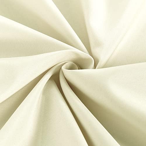 Obstal 2 Pack Table Covers for 4 Foot Rectangle Tables - Cream