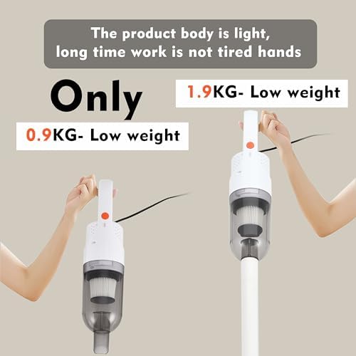 6-in-1 Lightweight Stick Vacuum Cleaner with 100W Motor
