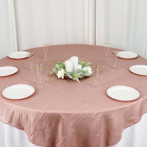 Balsa Circle Dusty Rose 72x72 Table Overlay