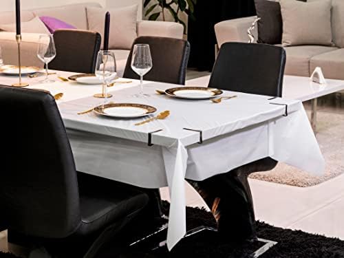 White Plastic Tablecloth Roll 54in x 120ft for Events