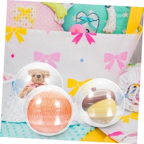 30pcs Transparent Round Capsules for Party Favors and Candy Packaging