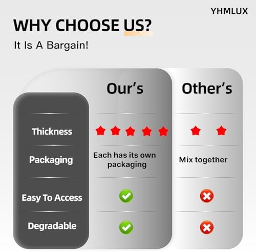YHMLUX Disposable Table Cloth 12 Pack Black 54x108 Inch