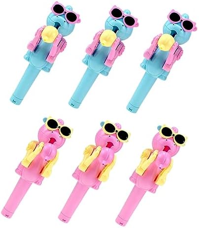 6pcs Dinosaur Lollipop Holder Robot Toy for Parties and Birthdays
