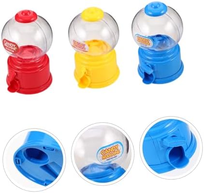 3PCS Mini Candy Dispenser for Boys Girls Adults Desk Gumball Machine Toy