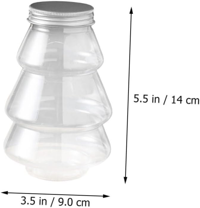 6Pcs Christmas Candy Holder Transparent Decorative Boxes for Treats and Party Gifts