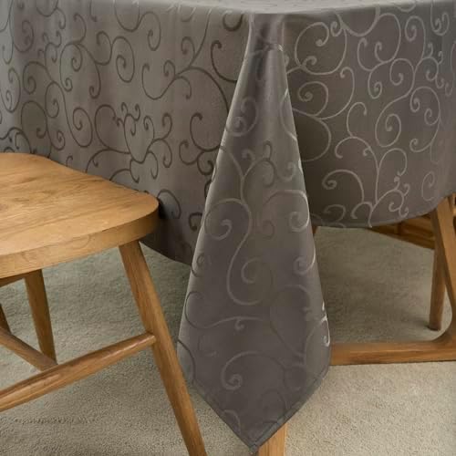 Marina Decoration Luxury Jacquard Tablecloth 60 Inch Round