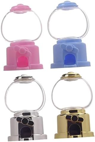 16pcs Manual Gumball Machine Toy Plastic Candy Dispenser for Parties and Fundraising Events