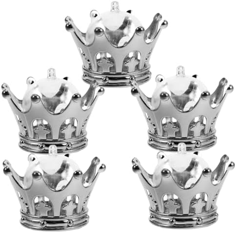 12pcs Cupcake Containers with Dome Silver Candy Boxes for Wedding Favors