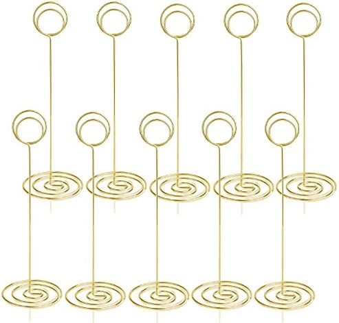 RONTEDA Table Number Holders 10Pcs 875 Inch Gold
