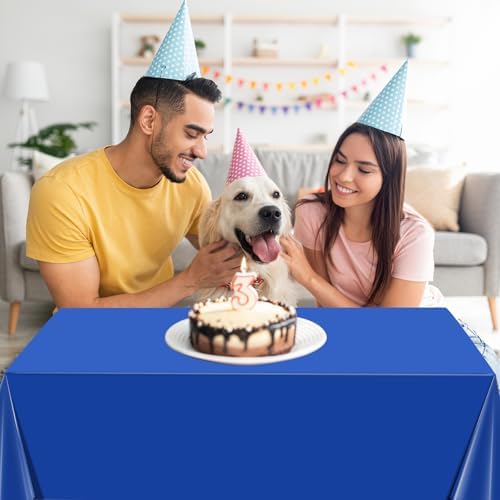 4 Pack Paw Print Plastic Tablecloths for Dog Birthday Party