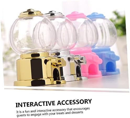 4pcs Plastic Candy Dispenser Machine Gumball Toy for Parties