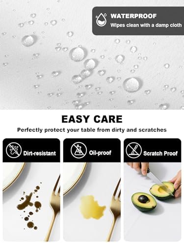 IDOWMAT Rectangle Table Cloth 60x102 Inch Waterproof Oil Proof for Thanksgiving and Fall Parties