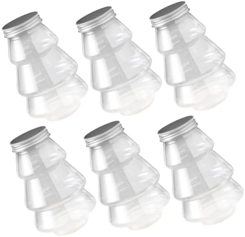 6Pcs Christmas Candy Holder Transparent Decorative Boxes for Treats and Party Gifts